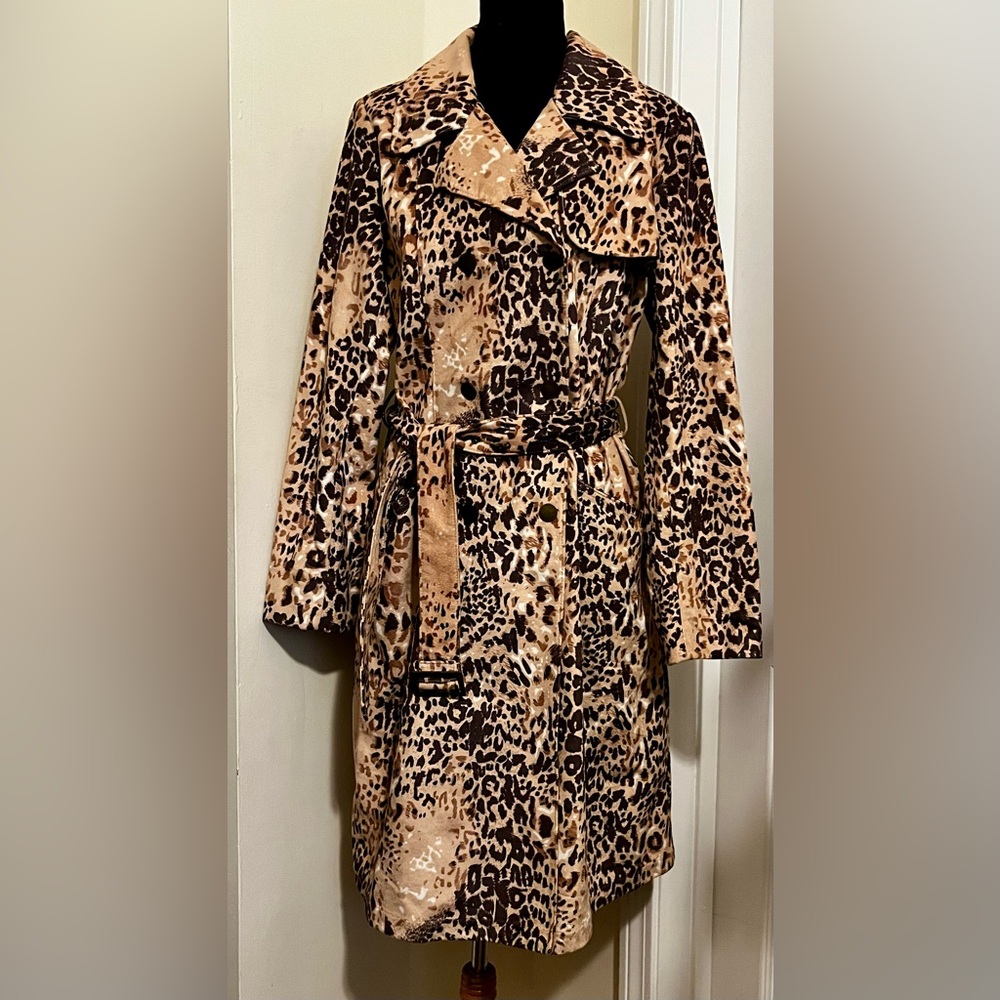 Dennis Basso Leopard Print Jacket